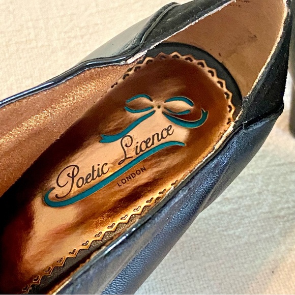 Poetic License A Girls Dream Black Bootie Heels Womens US8.5 EU39.5 - Picture 9 of 16